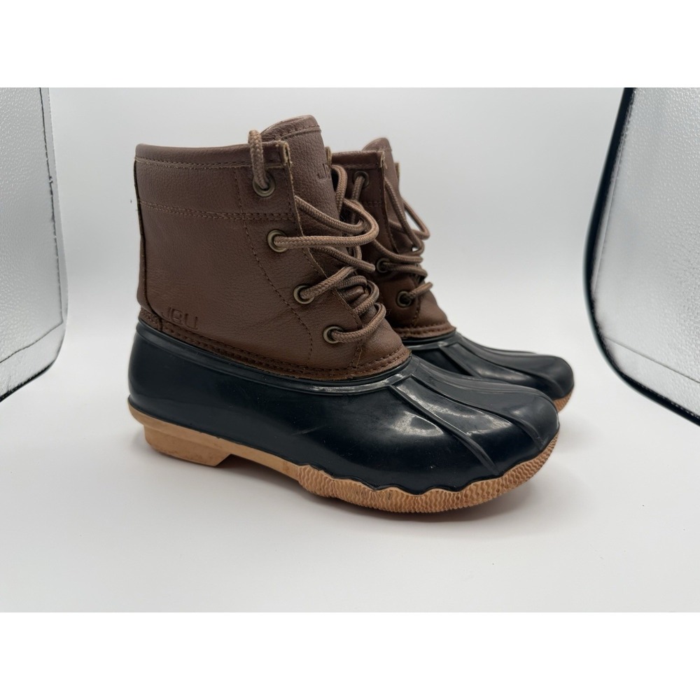 JBU by Jambu Maplewood Duck‎ Boots Womens Sz 2M Brown Leather Waterproof Lace up